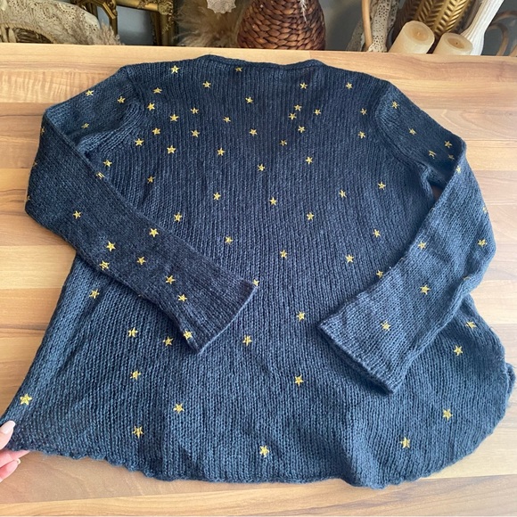 Wooden Ships Navy Blue gold mini stars sweater - Picture 3 of 9